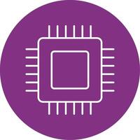 Circuit Board Line Multicircle Icon vector