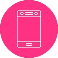 Mobile Line Multicircle Icon vector
