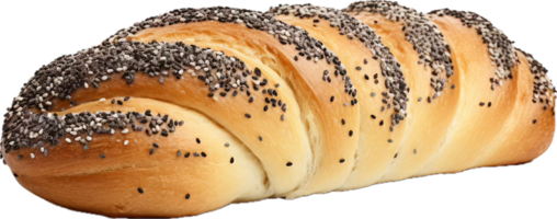 AI generated poppy seed roll png