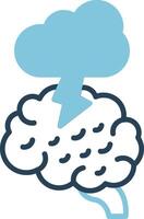 icono de vector de lluvia de ideas