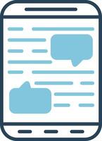 Mobile Chat Vector Icon