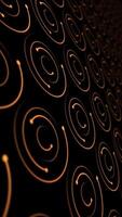 Vertical video - abstract background animation with a repeating pattern of golden spirals gently moving towards the camera. This elegant motion background is full HD and a seamless loop.