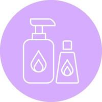 Cleaning Products Line Multicircle Icon vector