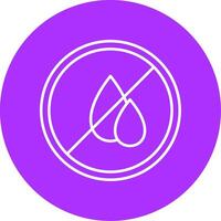 Water Scarcity Line Multicircle Icon vector