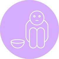 Hunger Line Multicircle Icon vector