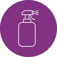 Cleaning Spray Line Multicircle Icon vector