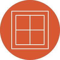 Window Line Multicircle Icon vector