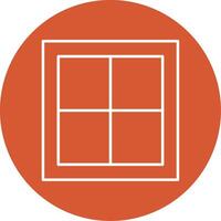 Window Line Multicircle Icon vector