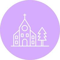 Church Line Multicircle Icon vector