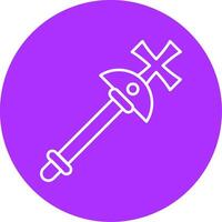 Scepter Line Multicircle Icon vector