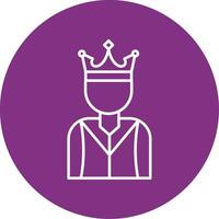 Prince Line Multicircle Icon vector