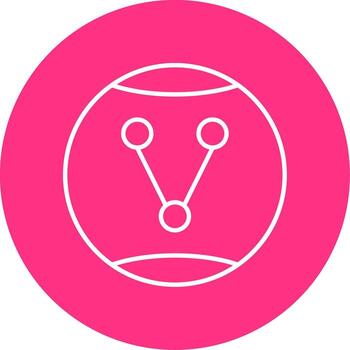 Share Option Line Multicircle Icon vector