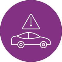 Traffic Jam Line Multicircle Icon vector