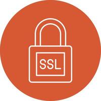 SSL Line Multicircle Icon vector
