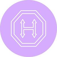 Junction Line Multicircle Icon vector