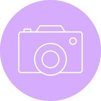 Digital Camera Line Multicircle Icon vector