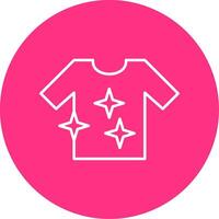 Shirt Line Multicircle Icon vector