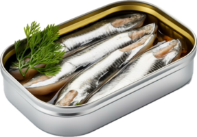 ai généré pouvez de sardines png