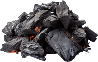 ai generato caldo carbone png
