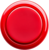 AI generated red push button png