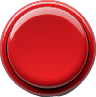 ai généré rouge pousser bouton png