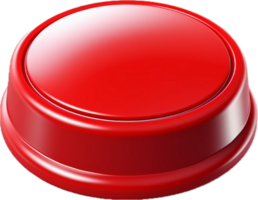 AI generated red push button png