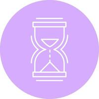 Hour Glass Line Multicircle Icon vector