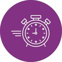 Stopwatch Line Multicircle Icon vector