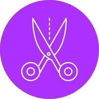 Scissors Line Multicircle Icon vector