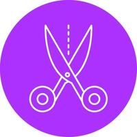 Scissors Line Multicircle Icon vector