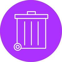 Refuse Line Multicircle Icon vector