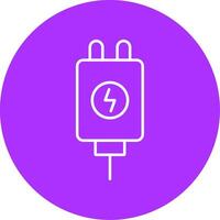 Adapter Line Multicircle Icon vector