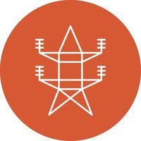 Electricity Line Multicircle Icon vector