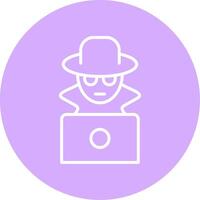 Fraud Line Multicircle Icon vector