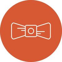 Bow Tie Line Multicircle Icon vector