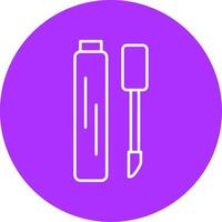 Lip Gloss Line Multicircle Icon vector