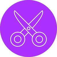 Scissors Line Multicircle Icon vector