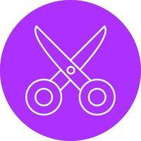 Scissors Line Multicircle Icon vector