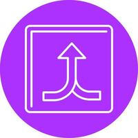 Split Line Multicircle Icon vector