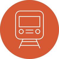 Rail Line Multicircle Icon vector