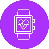 Smart Watch Line Multicircle Icon vector