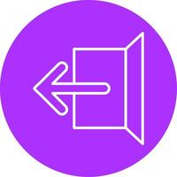 Logout Line Multicircle Icon vector