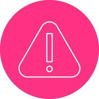 Warning Line Multicircle Icon vector