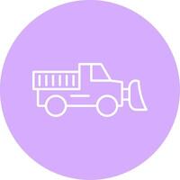 Plow Line Multicircle Icon vector
