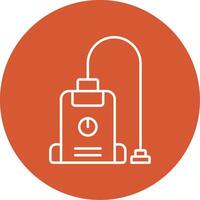 Vacuum Cleaner Line Multicircle Icon vector