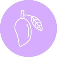 Mango Line Multicircle Icon vector