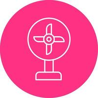 Fan Line Multicircle Icon vector