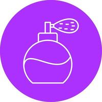 Perfume Bottle Line Multicircle Icon vector