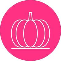 Pumpkin Line Multicircle Icon vector
