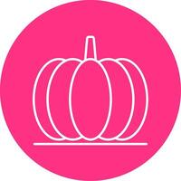 calabaza línea multicírculo icono vector